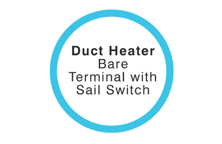 Picture of Duct Heaters - Bare Terminal with Sail Switch